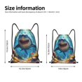 thumbnail image 2 of Balery Colorful Underwater Shark Pattern Drawstring Backpack Bag Sport Gym Sackpack Cinch Bags Pattern Drawstring Backpack Bag Sport Gym Sackpack Cinch Bags -Medium, 2 of 6