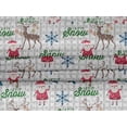 thumbnail image 4 of oneOone Velvet Light Gray Fabric Christmas Christmas Quilting Supplies Print Sewing Fabric By The Yard 58 Inch Wide, 4 of 5
