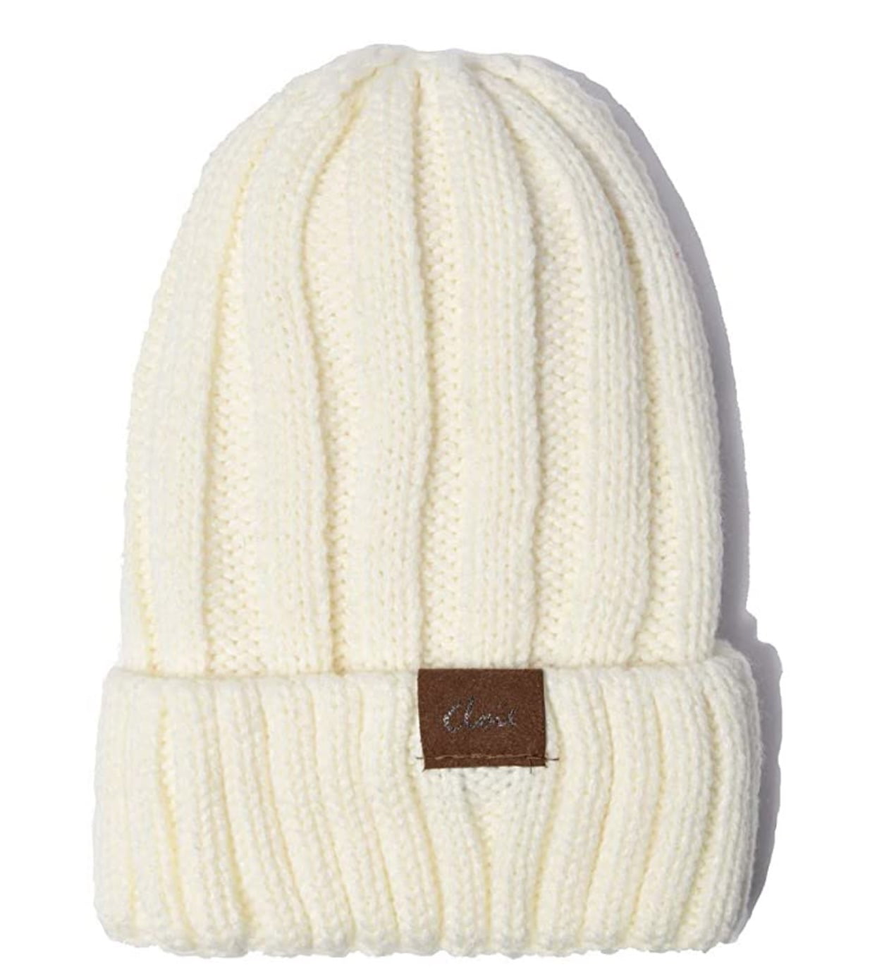 Cable Knit Beanie Chunky Winter Warm Fleece Lined Ski Hat Mens Womens Ladies