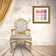 thumbnail image 3 of Loreth, Lanie 15x15 Gold Ornate Wood Framed with Double Matting Museum Art Print Titled - Red Plaid II, 3 of 4