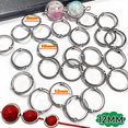 thumbnail image 1 of Marco redondo antiguo para fabricación de joyas, 10/100 piezas, cuentas envueltas, anillos de conexión, Espaciadores, tapa de cuentas de agujero pasan, 1 of 5