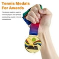 thumbnail image 3 of Medalla de tenis Medalla del ganador Medalla del primer lugar Medalla de alegría Medallas deportivas Medallas de premio Regalos de tenis Favores de fiesta, 3 of 5