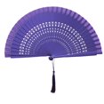 thumbnail image 3 of CSChome Handheld Fan Portable Folding Hand Chinese Style Decorative Dancing Wedding Party Accessories, 3 of 7