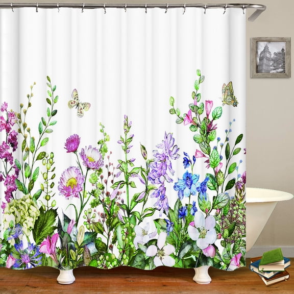 Bathroom ration Shower Curtain Gre Plant leaf a 3D Printed Bathroom Curtain Wate