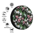 thumbnail image 4 of Gukieu Lilies Flowers Print Car Tire Cover, Adjustable Waterproof and Dustproof Tire Protection Cover, Suitable for SUV, Truck, Van-15 inch, 4 of 6