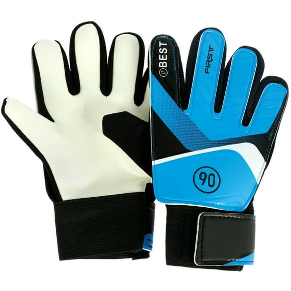 DEBGFS Youth Goalkeeper Gloves Anti-Slip Soccer Goalie Gloves for Kids Blue,blue,6