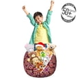 thumbnail image 3 of Tribal Storage Toy Bag Chair, Abstract Composition of Flowers Ornamental Swirls and Curls Bohemian Inspirations, Stuffed Animal Organizer Washable Bag, Small Size, Multicolor, by Ambesonne, 3 of 3