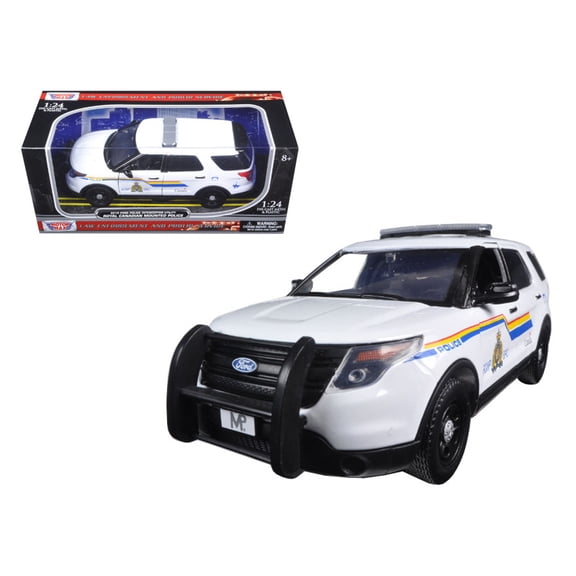 2015 Ford Police Interceptor Utility RCMP Royal Canadian Mounted Police Car with Light Bar 1/24 Diecast Model Car by Motormax