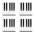 thumbnail image 2 of Ensemble de 4 sous-Verres pour Touches de Piano, 2 of 2