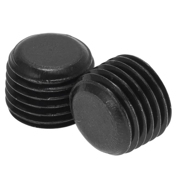 Accesorios de tubería de acero al carbono y latón Unique Bargains 1/4"NPT tapón hexagonal 10mm Longitud 2 Pcs
