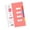 Watermelon Red, variant on THLKIF 4 Subject Spiral Notebook with Divider Tabs,Extra Thick Refillable Notebook Coil Binding and Planner Flags for Students Specialists B5 Portable Design High Page Count Coil Border Notebook ﻿ ﻿