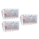 thumbnail image 1 of Tres bolsas de maquillaje impermeables transparentes de PVC, bolsa de lavado de viaje portátil, bolsa de almacenamiento multifuncional blanca, 1 of 5