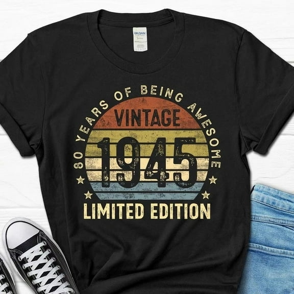 DOPASHIRT 80Th Birthday Funny Gift, 80 Year Birthday Men'S Shirt, 80Th Bday Tee For M Unisex S-5XL Hot Trending Shirt, Vintage Birthday Gift