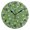 Black, variant on Soccer Balls Pattern Wall Clock 10in Round Artistic Oil Painting Home Decor Desk Table Clock