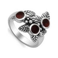 thumbnail image 4 of Holly Leaf Plant Ring .925 Sterling Silver Thumb Band Jewelry Female Male Unisex Size 8, 4 of 4