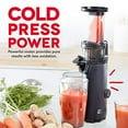thumbnail image 3 of B&B Charcoal DASH Deluxe Compact 130 W Masticating Slow Juicer, Black, 3 of 11