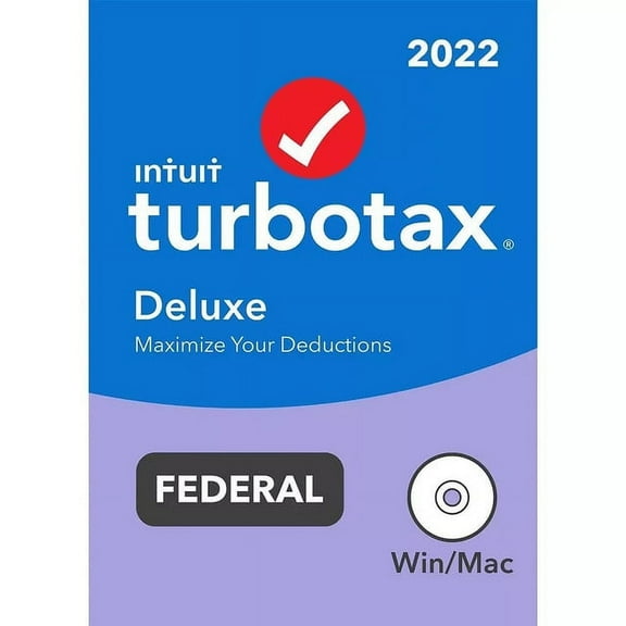 TurboTax Deluxe Fed 2022 (Physical Disc)