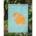 thumbnail image 3 of Holland Lop Rabbit Blue Check Garden Flag, 3 of 3