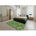 thumbnail image 5 of Ahgly Company Machine Washable Indoor Rectangle Transitional Pea Green Area Rugs, 2' x 3', 5 of 7