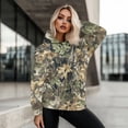thumbnail image 5 of COEQINE Oversized Women's Hoodies Soft Cozy Casual Wear Fashion Y2K Loose Pullover Sweatshirts Camouflage Leaf Printing Long Sleeves Lightweight Fall Winter Outfits Clothes, 2XL, 5 of 7