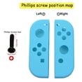 thumbnail image 2 of Carcasa de controlador de mano con agarre suave al tacto con botones de juego completo, carcasa de repuesto para consola Nintendo Switch, carcasa no incluida Xemadio 2033387-6, 2 of 8