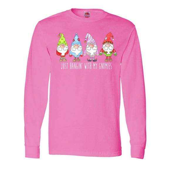 Inktastic Christmas Hangin with My Gnomies Long Sleeve T-Shirt