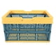 thumbnail image 2 of Cajas de almacenamiento plegables con asa, cestas plegables con asas, cestas de plástico plegables para la compra, cestas de plástico plegables para la compra, resistentes y duraderas, 2 of 12
