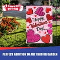 thumbnail image 6 of Super Tough Garden Flag 12 x 18 Inch - Valentine Hearts | Durable Oxford Polyester | Vivid Colors | Single-Sided Design | Fade-Resistant | Perfect for Outdoor & Indoor Display | Holiday Decor, 6 of 7
