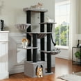 thumbnail image 2 of PEQULTI 67" Maine Coon Cat Tree Large Cat Tower for Indoor Cats with 8 Thick Scratching Post Black, 2 of 7