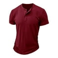 thumbnail image 4 of Caqnni Mens Polo Shirts Quick Dry Short Sleeve Golf T Shirt Moisture Wicking Casual Workout (Wine,M), 4 of 5