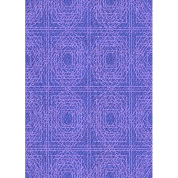 Ahgly Company Indoor Rectangle Patterned Purple Mimosa Purple Area Rugs, 2' x 4'
