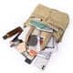 thumbnail image 2 of Bolso de viaje de lona Bolso de hombro multifunción Gran capacidad para el trabajo (Caqui) Sywqhk Para Estrenar, 2 of 8