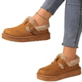 thumbnail image 6 of Snow Boots for Women PU Leather Anti-Slip Warm Fleece Lined Women's Winter Ankle Booties Waterproof Outdoor Boots Comfortable Shoes, 6 of 8