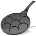 thumbnail image 1 of KRETAELY Sartén Antiadherente Para Panqueques Plancha Para Panqueques Con Diseño De 7 Moldes Mini Máquina Para Hacer Panqueques Con Recubrimiento Libre De PFOA-Negro, 1 of 7