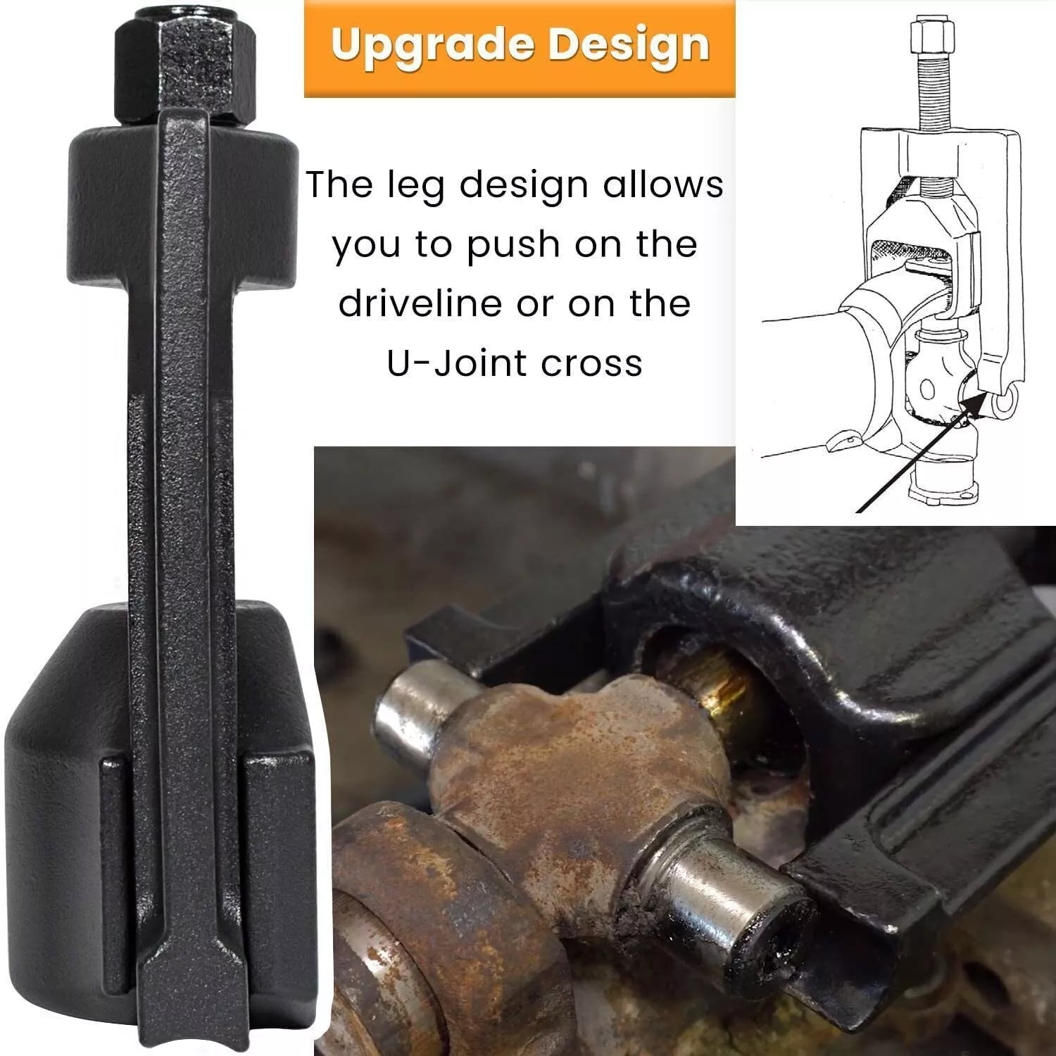Heavy Duty 10102 U Joint Puller Class 6 7 8 with 5192 Bearing Cup Installer Tool