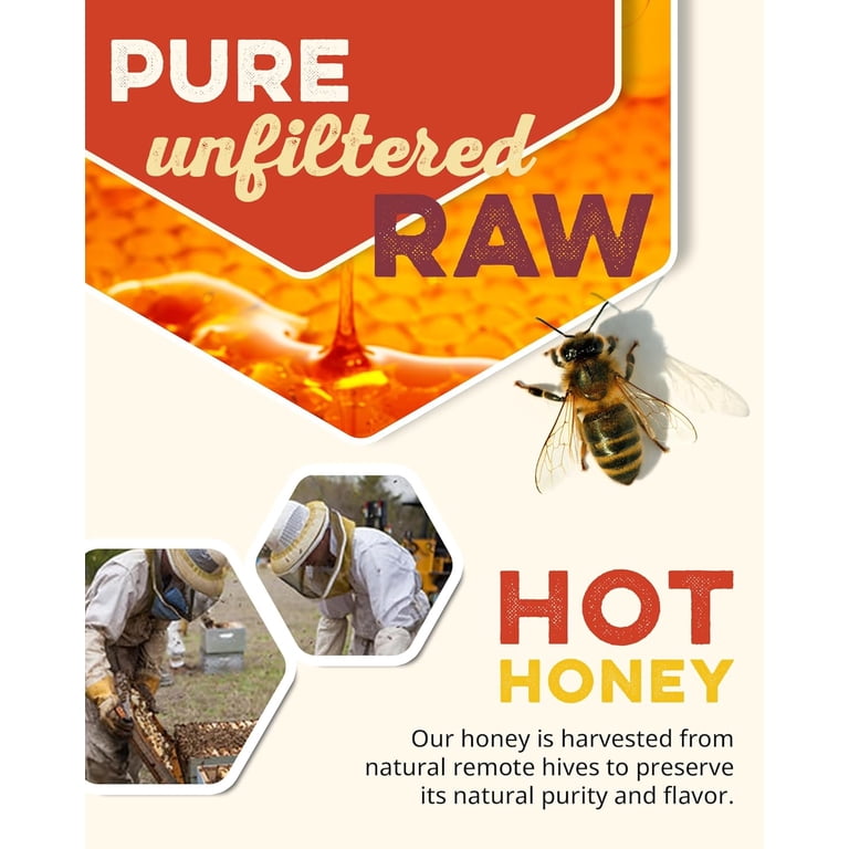 Desert Creek Honey Texas Style Hot Honey 12oz with Chipotle Morita