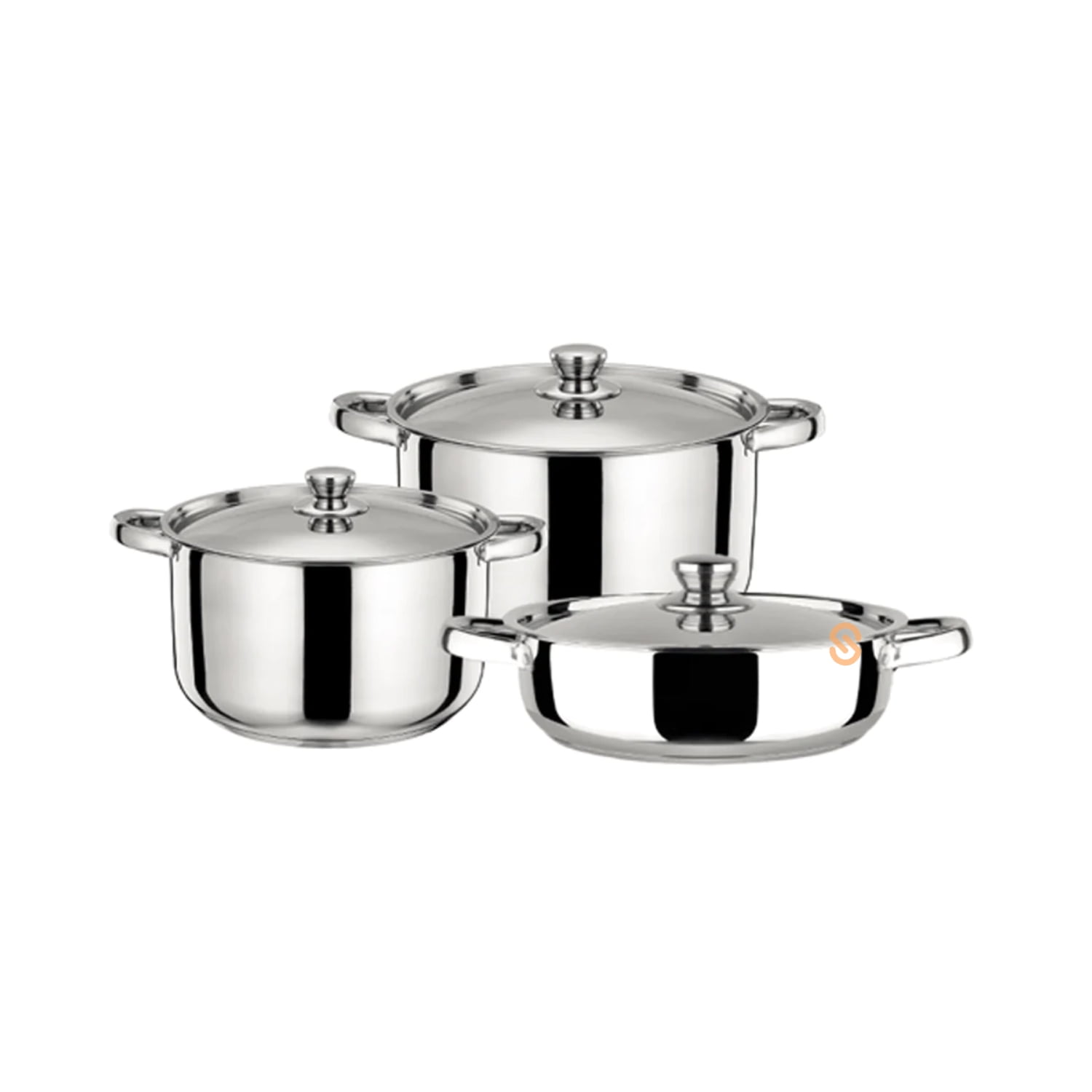 Batería De Cocina 6 Piezas Acero Inoxidable - Shopyclick