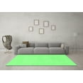 thumbnail image 3 of Ahgly Company Indoor Rectangle Solid Emerald Green Modern Area Rugs, 2' x 4', 3 of 4