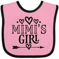 thumbnail image 3 of Inktastic Mimi Girl Granddaughter Girls Baby Bib, 3 of 4