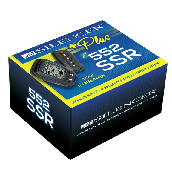 Silencer 552SSR, 2 Way Remote Starter, Vehicle Theft Protection, Code Hopping Technology, 2 Pieces