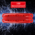 thumbnail image 6 of 10-Pack 9-LED Red Truck Side Marker Lights – 12V/24V Universal, 3030 SMD, 9W Bright Wide Voltage Warning Lamps for All Vehicles, 6 of 10