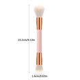 HMOONORY Wooden Double Head Makeup Brush Brush Brush Brush End Makeup
