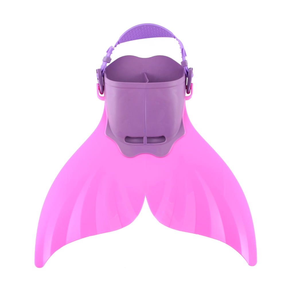 Diving Monofin Flippers, Children Swimming Fins Soft  Safe Quick Release With TPR Pocket For Practice For Training For Kids