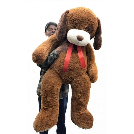 Big Plush Giant Stuffed Dog 5 foot Huge Stuffed Animal Puppy Plushie Giant Teddy Bear Alternative