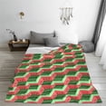 thumbnail image 5 of Sikiie Geometric Watermelon Ultra-Soft Micro flannel Blanket Luxury All Seasons Warm Blanket for Bedding Sofa and Travel (4 sizes)-60"x50", 5 of 7