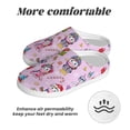 thumbnail image 6 of Rateoe Christmas Unicorns Print Women's Men's Cotton Knit Slippers Lightweight Memory Foam Indoor House Shoes with Anti-Skid Sole-37/38, 6 of 7