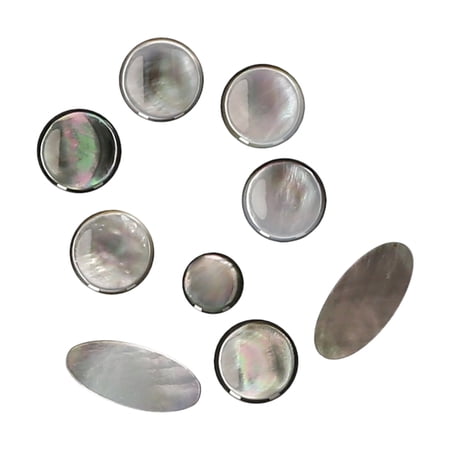 Sax Key Button Ammoon 9pcs Saxophone Buttons Shell Material Set of 9pcs Sax Key ...