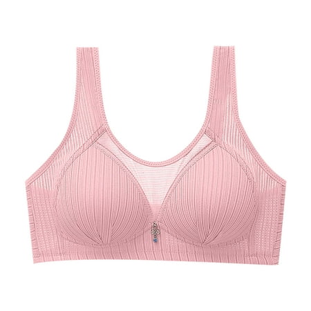 

KaLI_store Strapless Bras for Women Women’s Push Up Lace Bra Comfort Padded Underwire Bra Lift Up Add One Cup Pink 36/80