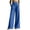 Blue, variant on Womens Dress Work Pants High Waisted Trousers Wide Leg Pull on Stretchy Slacks with Pockets Casual Daily Wear Comfortable Fit by Yigetop Black L