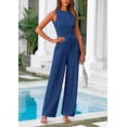 thumbnail image 3 of Conjunto de Ropa Casual para Mujer PRETTYGARDEN Azul Oscuro XXL, 3 of 8